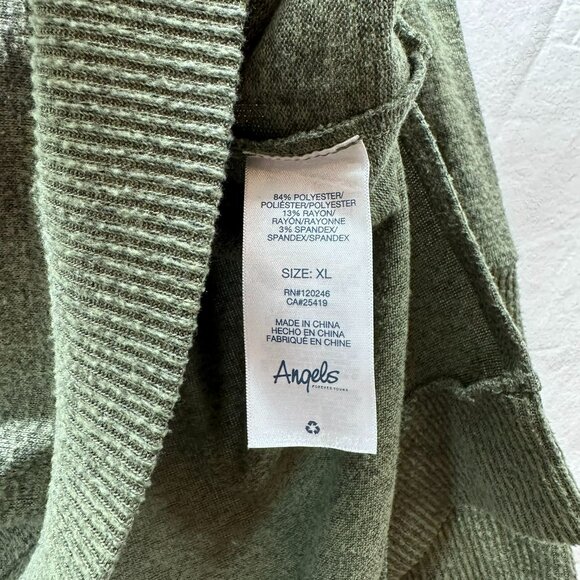 Angels Forever Young Cowl Neck Sweater Women Size XLarge Ribbed Pullover - Picture 5 of 8